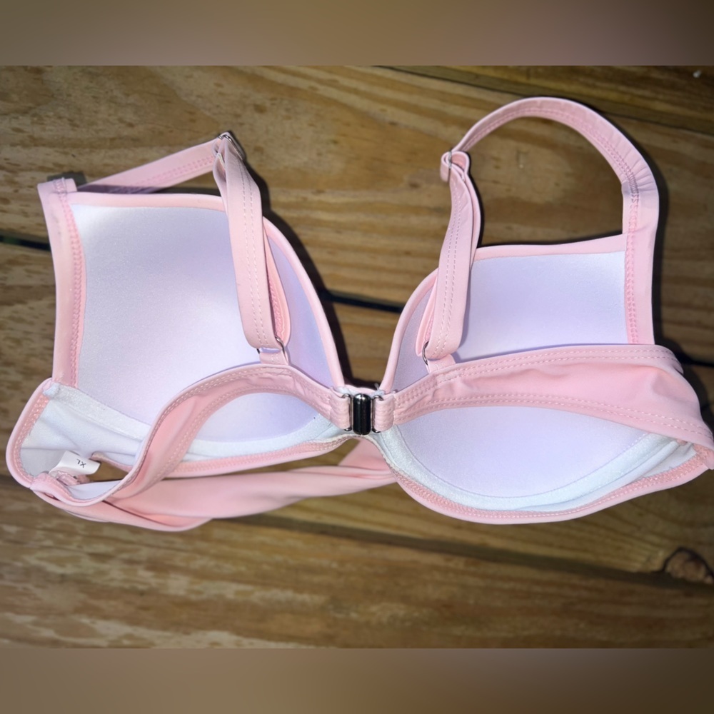 Chic me pink swimsuit top & cover up tank top dress - Picture 5 of 15